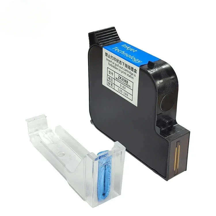 

12.7Mm 25.4Mm 50.8Mm 1 Inch Printing Height Head Code Solvent Inkjet Cartridge