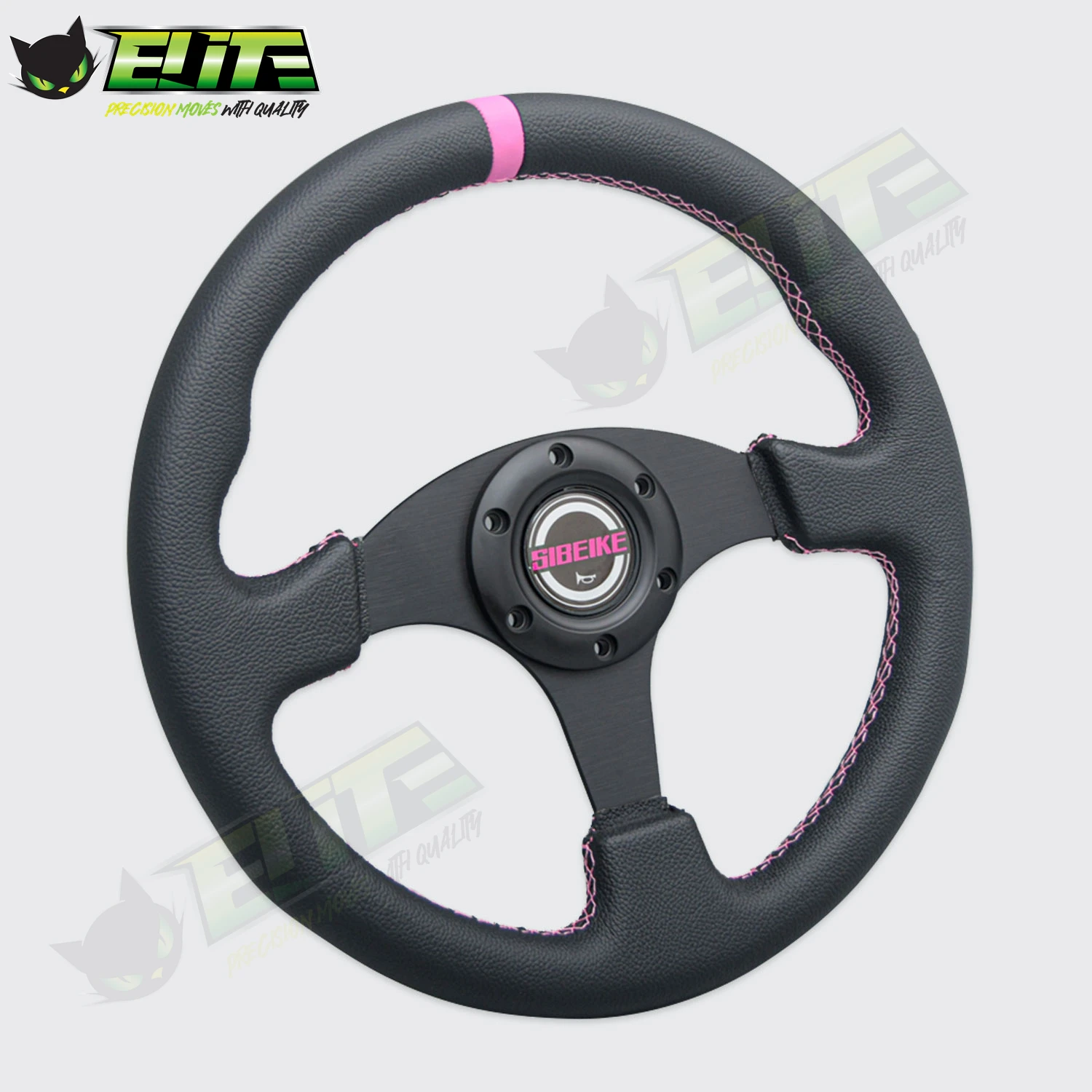 JDM 13inch 330mm Universal Leather Steering Wheel Sim Racing Sports Steering Wheel