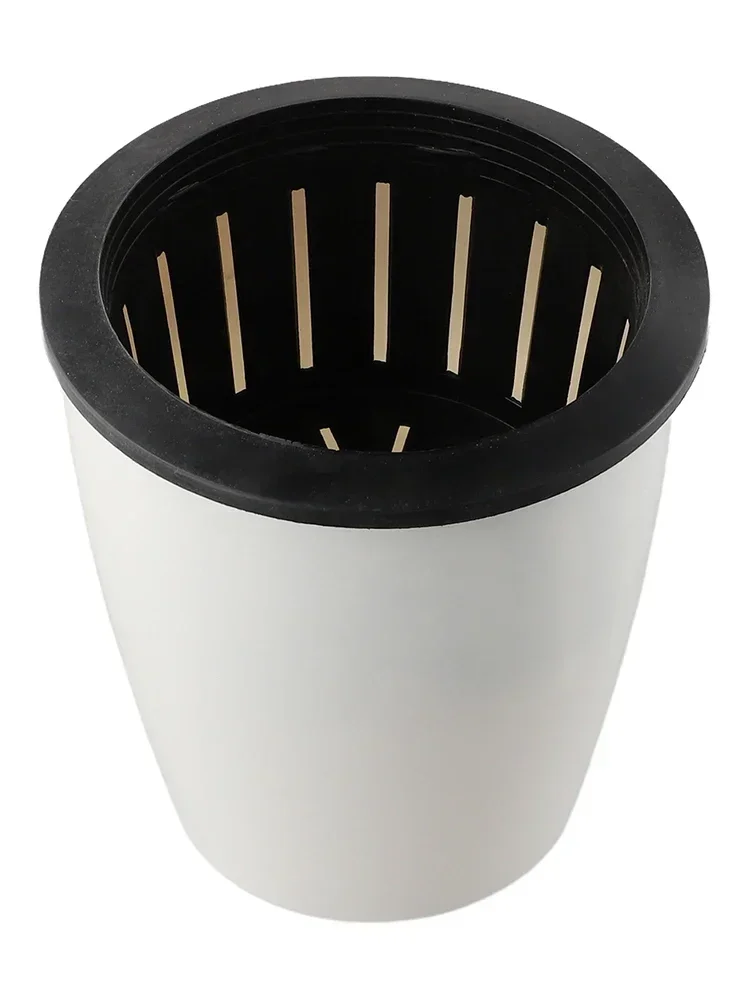 Macramé Cachepot para flores, maceta perezosa para flores, serie de porcelana de imitación, maceta de plástico con autorriego, Cesta Mimbre