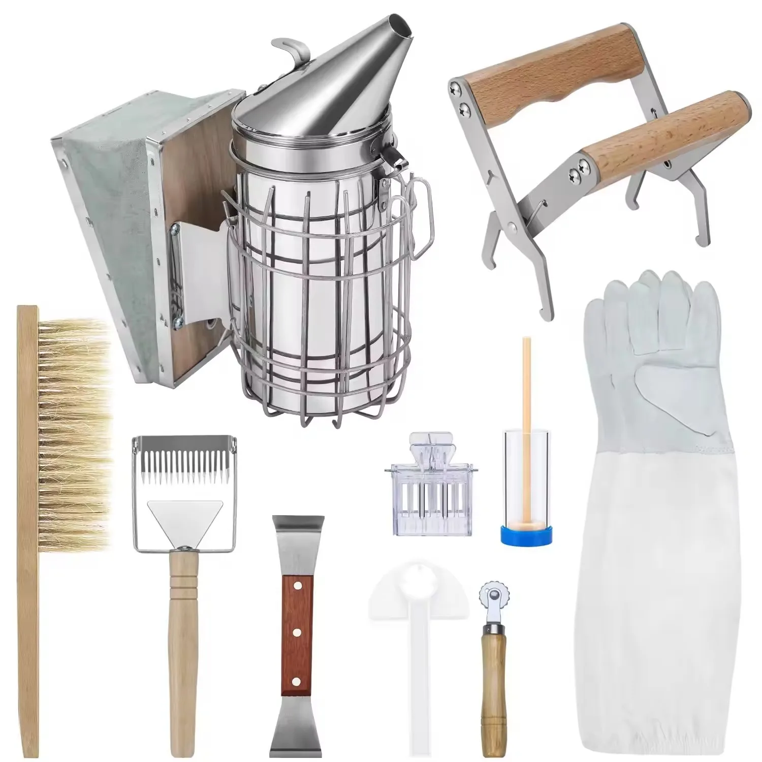 

Factory Price Beekeeping Tools Kit Equipment Bee Smoker Kits