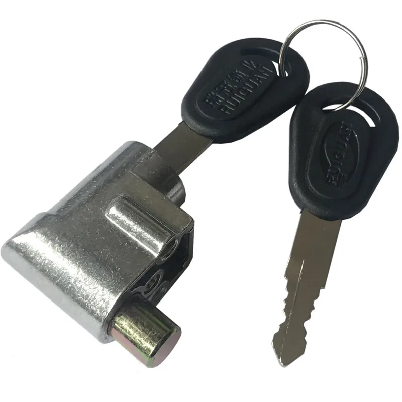 مجموعة قفل صندوق الأمان المتين، قفل الإشعال، حزمة أمان البطارية مع مفتاحين للدراجات النارية، الدراجة الكهربائية، سكوتر، الدراجة الإلكترونية