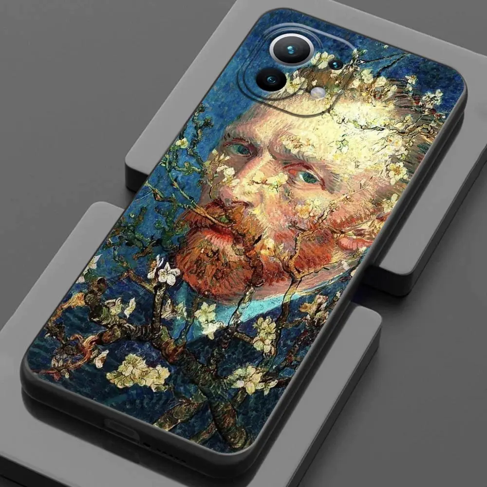 Starry Sky Van Gogh Painting Sunflower Cases For Xiaomi 11 Lite 5G NE 11T 12 12T 13T Pro Poco X3 NFC F3 M3 M4 F5 Pro Back Cover