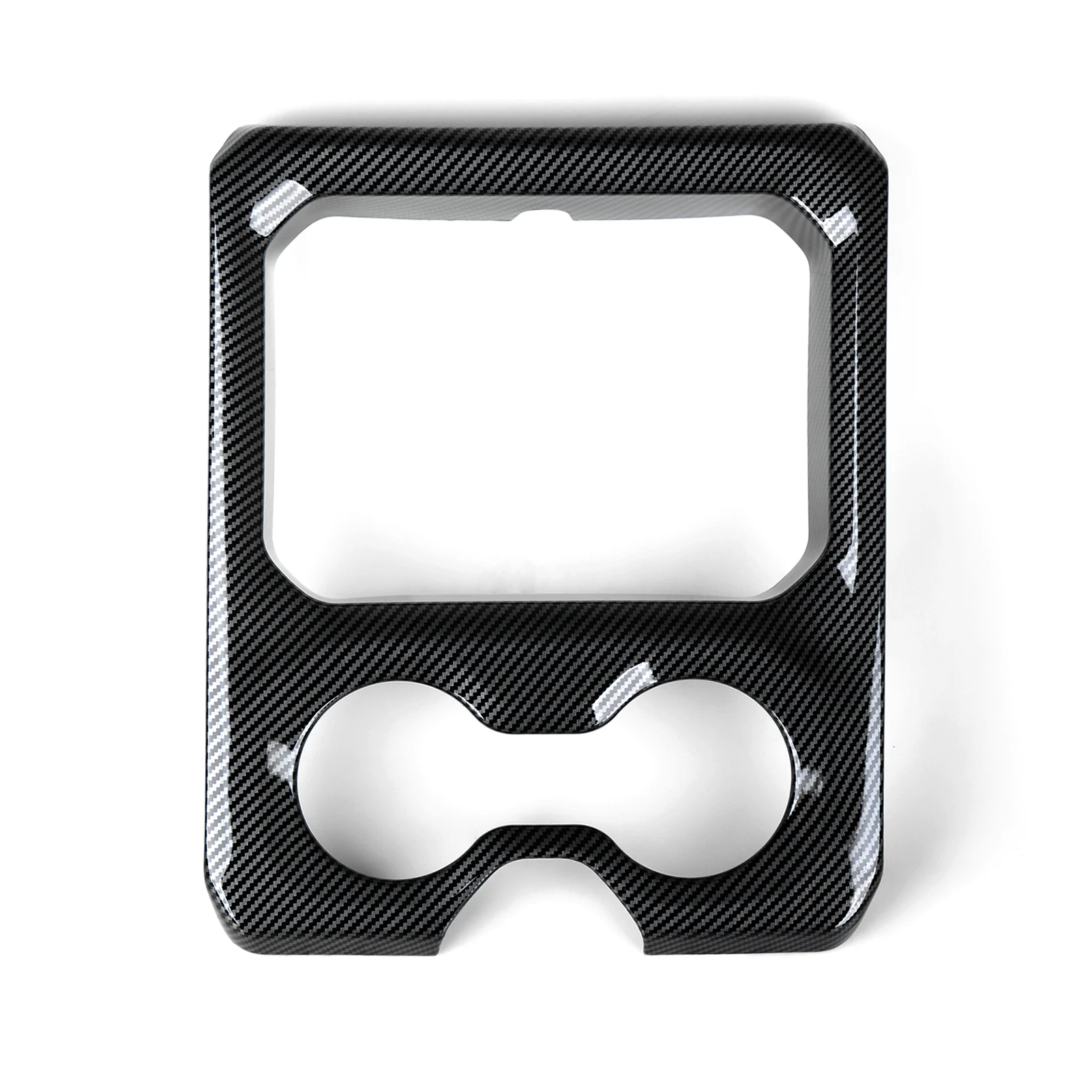 For Dodge RAM 1500 2500 3500 2019-2026 Car Center Console Water Cup Holder Panel Carbon Fiber Interior Sticker ABS Accessories