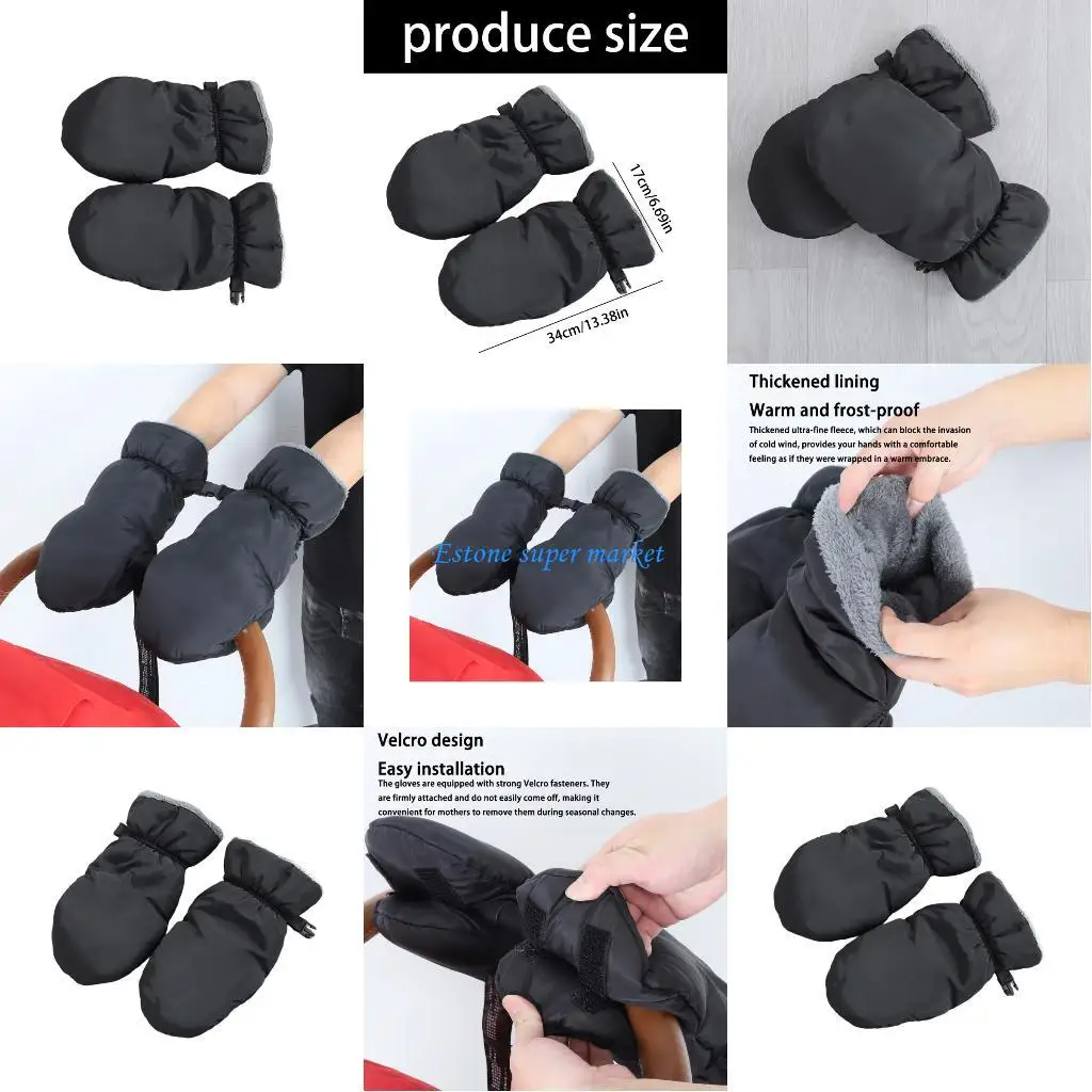 

090B Pushchair Hand Muff,Pram Gloves Strollers Mittens for Pram Accessories