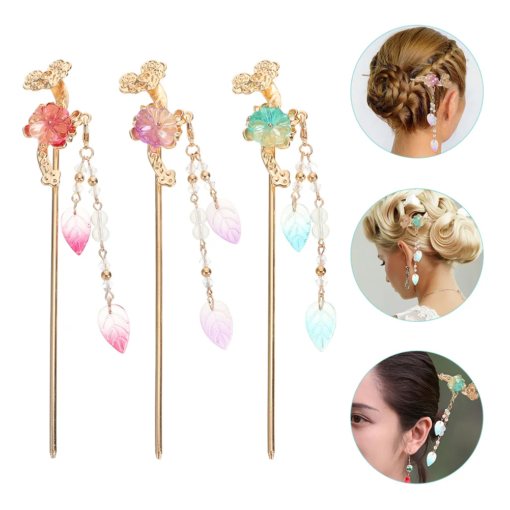 

Retro Sticks Barrettes Alloy Chopsticks for Long Hair Bun Styling Durable Wedding Prom Daily Wear Hair Accessories