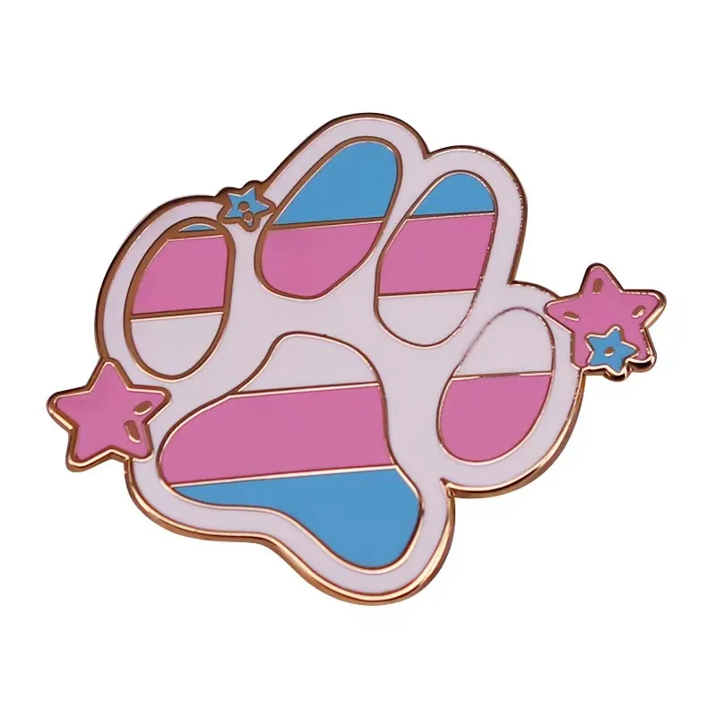 Fashionable Puppy Paw Pin Cute Meatball Pad Badge Women’s Brooch Lapel Pin for Friends Unique Jewelry Gift Accessories