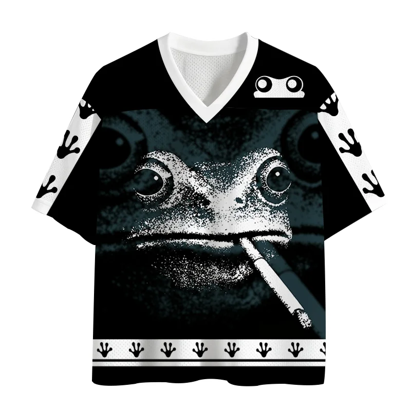 New Running Sports T-shirt,Fast Drying Sports Short Sleeves,Upgraded Fabric, Mesh Knitted Fabric, Fun Frog Breathable Sportswear