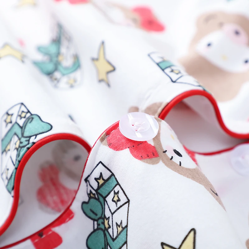 Kawaii Sanrio Hello Kittys Pajama Set Girls Long-sleeved Trousers Pure Cotton Pajamas Cute Christmas Tree Print Home Wear Set