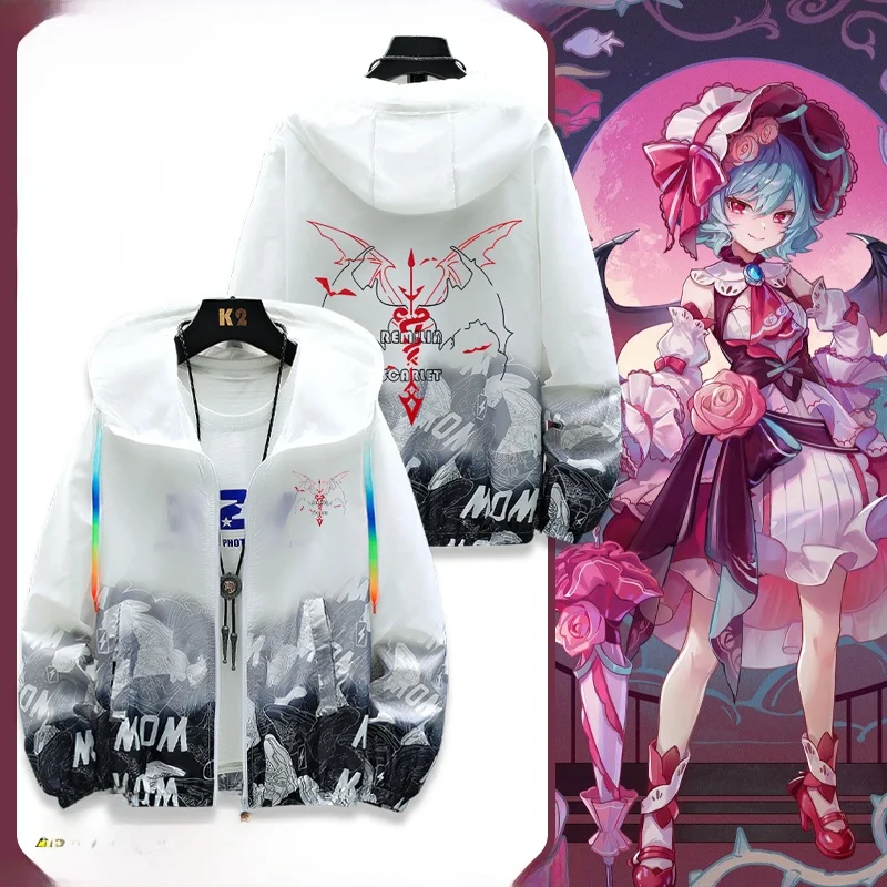 

Легкая тонкая мужская солнцезащитная одежда Remilia's Second Cos Pain Suit, повседневная свободная куртка из полиэстера