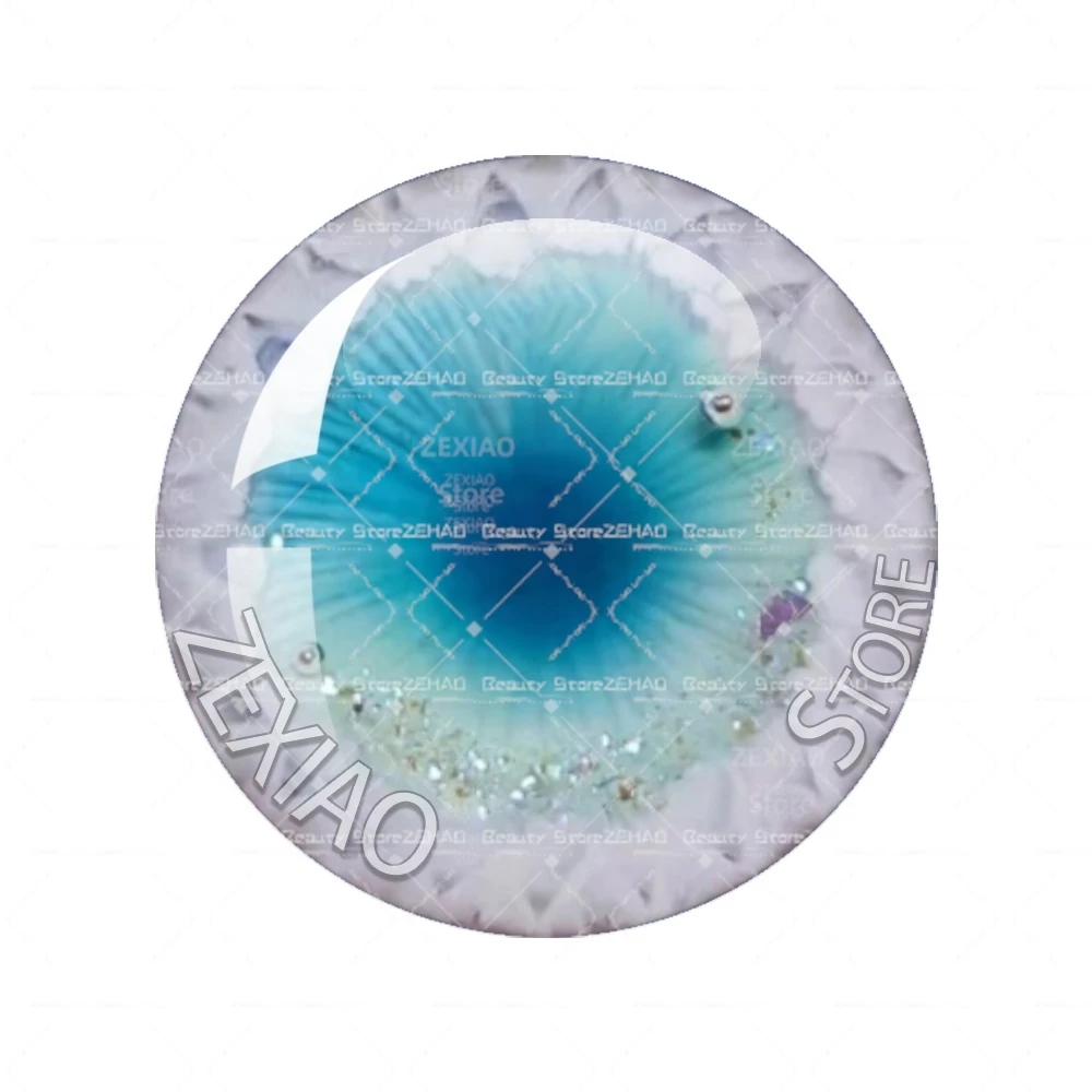 10MM-40MM Blue Series Eyes Chips Suitable Blythe Eyes Doll 14mm Thin Pupil Glass Cabochons Accessories Items Wholesale MS005 ﻿