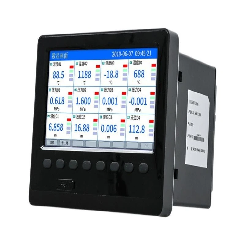 Multi-channel paperless recorder, current voltage flow pressure temperature data recorder, color screen acquisition