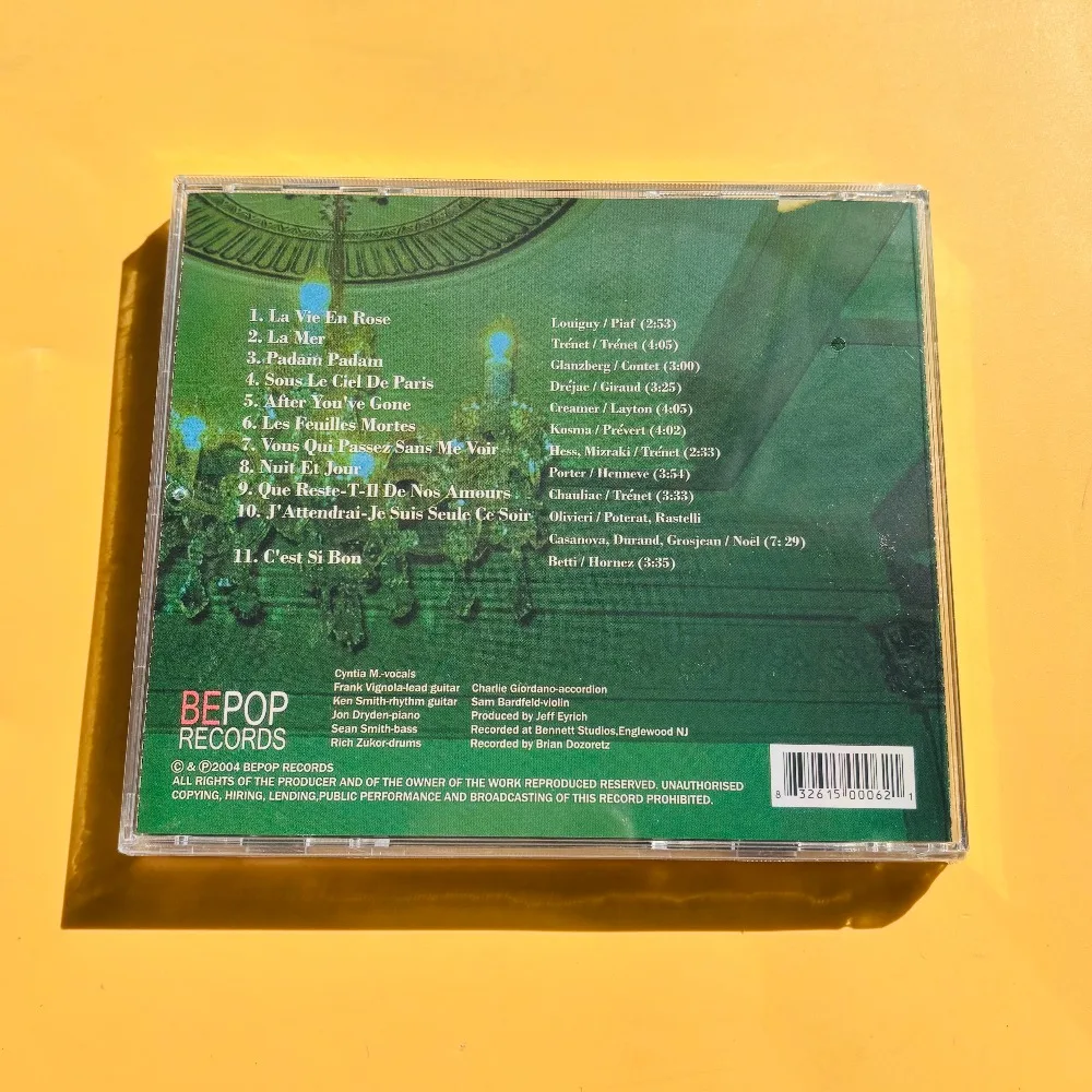 

Cyntia M. Bistro Blue French Chanson Vocal Jazz CD Brand New Sealed In Stock Perfect Gift For Jazz Lovers Collection