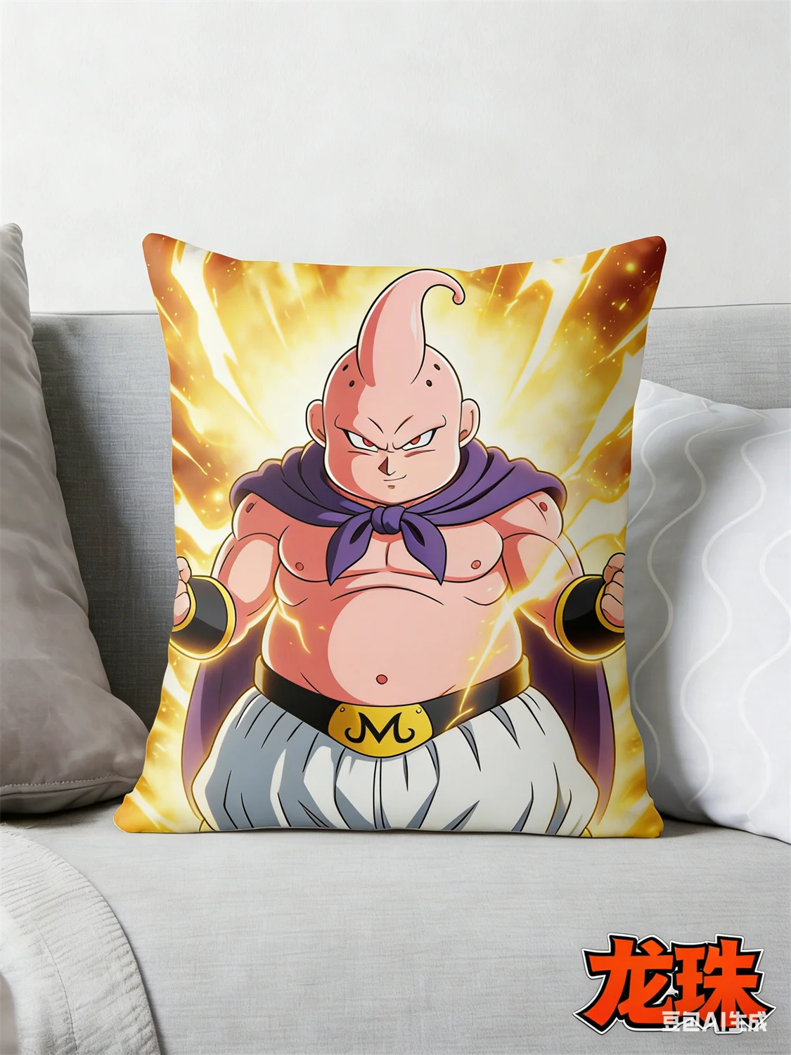 

Dragon Ball Pillow, Anime Fan Favorite Goku & Vegeta Print Decorative Pillow for Fans, Anime Home Decor and Anime Enthusiast Sty