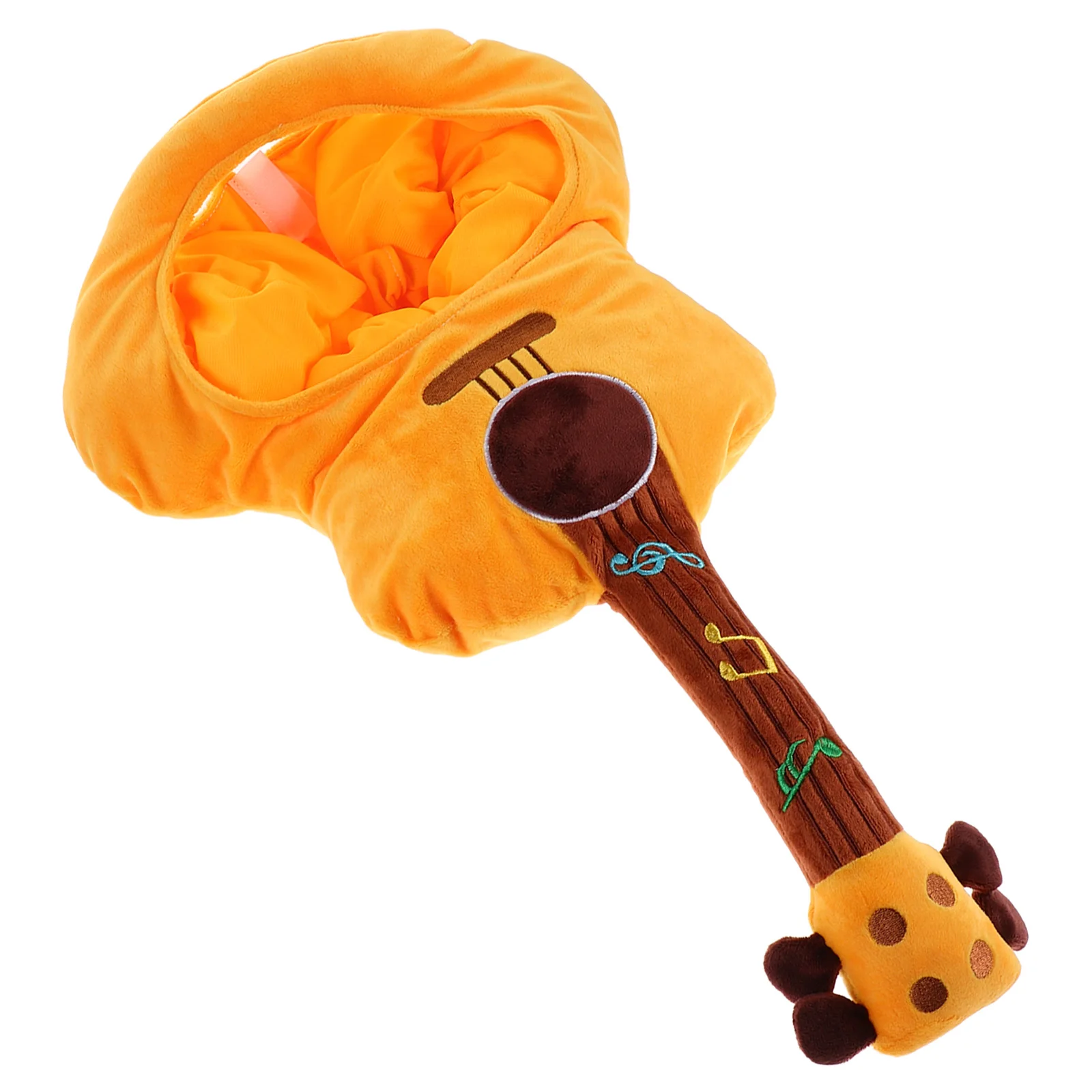 

Guitar Headband Hat Cosplay Accessories Musical Instrument Cute Headwear Prop Costume Light Brown Party