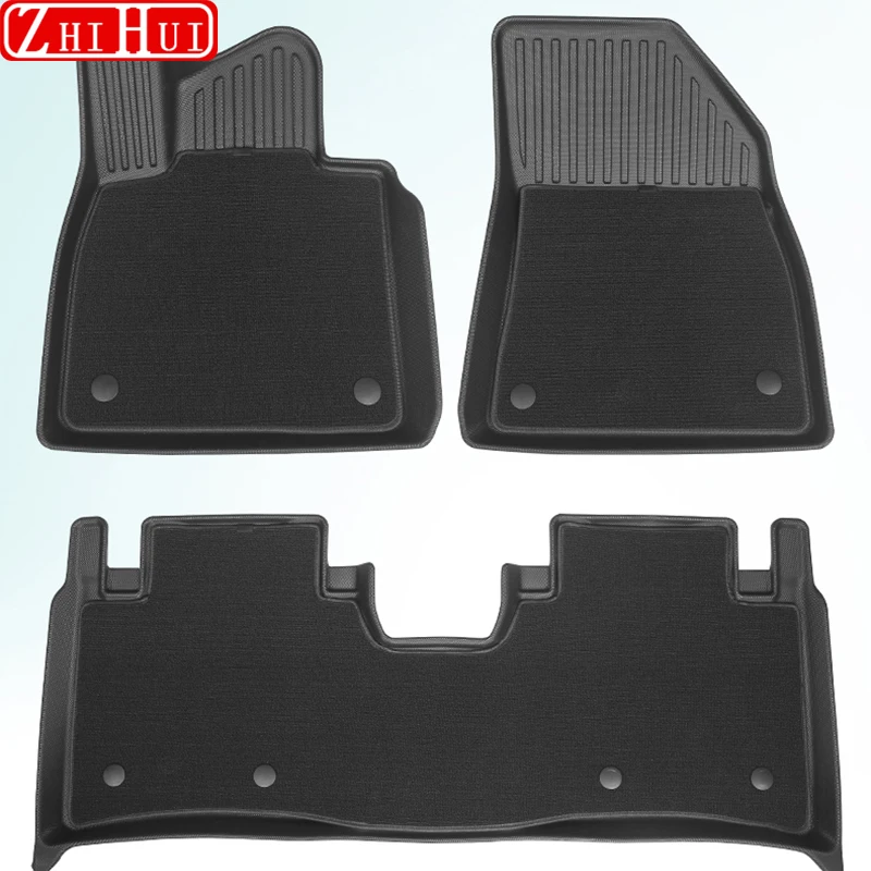 For Zeekr 001 2024 2021-2023 Car Styling Floor Mats Double Layer Carpet TPE Foot Pad Trunk Mat Backrest Mat Auto Accessories