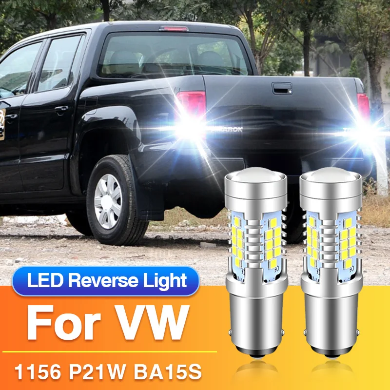 

2 светодиодных фонаря заднего хода P21W 1156 BA15S, резервные лампы 12 В для VW Seat Alhambra MK1 7V8 7V9/Altea/Arona KJ7/Cordoba/Exeo 3R ST/Inca