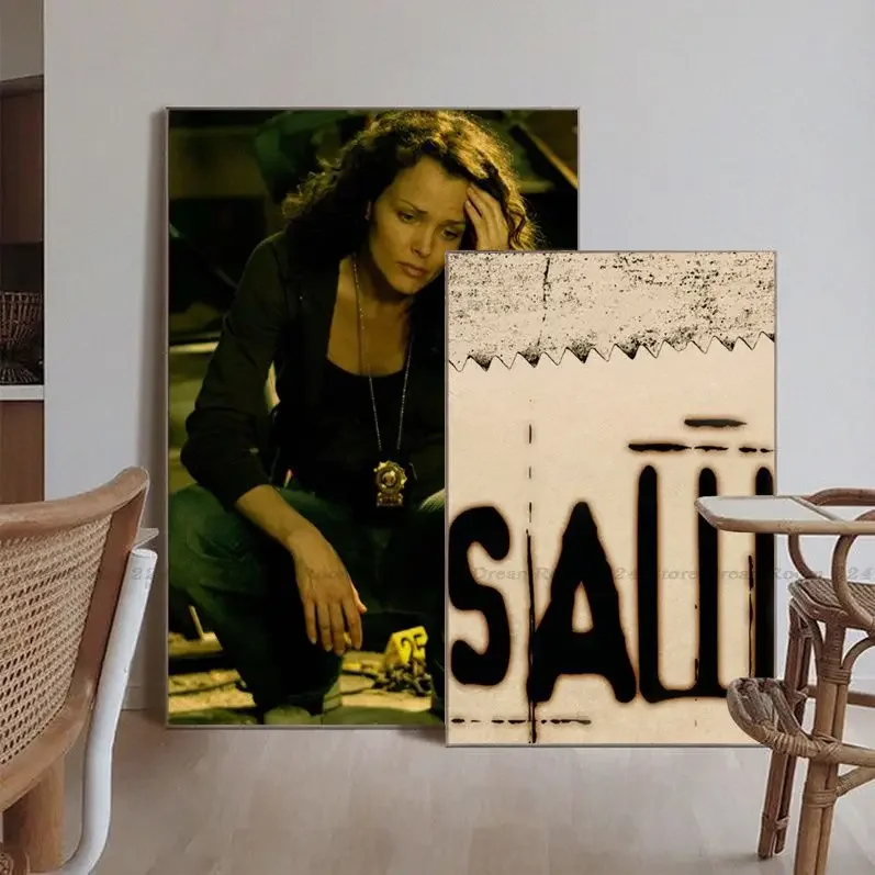 

Movie Saw Movie Sticky Posters Waterproof Paper Sticker Coffee House Bar Decor Art Wall Stickers