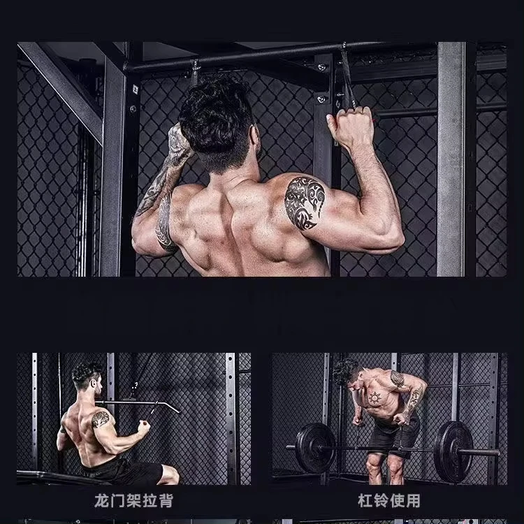 Klimmzug griffe Gummi-Neutral griff Hochleistungs-Kabel maschine Griffe Gewichtheben Multifunktions-Fitness geräte für das Training im Fitness studio – Detail 7