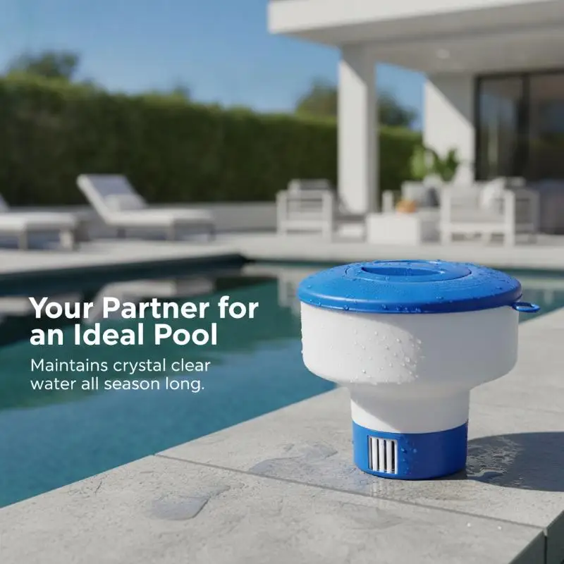 Swimming Pool Enduring Floating Dispenser Automatic Sterilizer Chlorine Float view 3