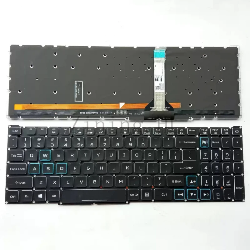 For Acer Predator Helios 300 N20C3 N18I2 PH315-53/52 Keyboard PH317-54 colorful backlight thick flexible cable