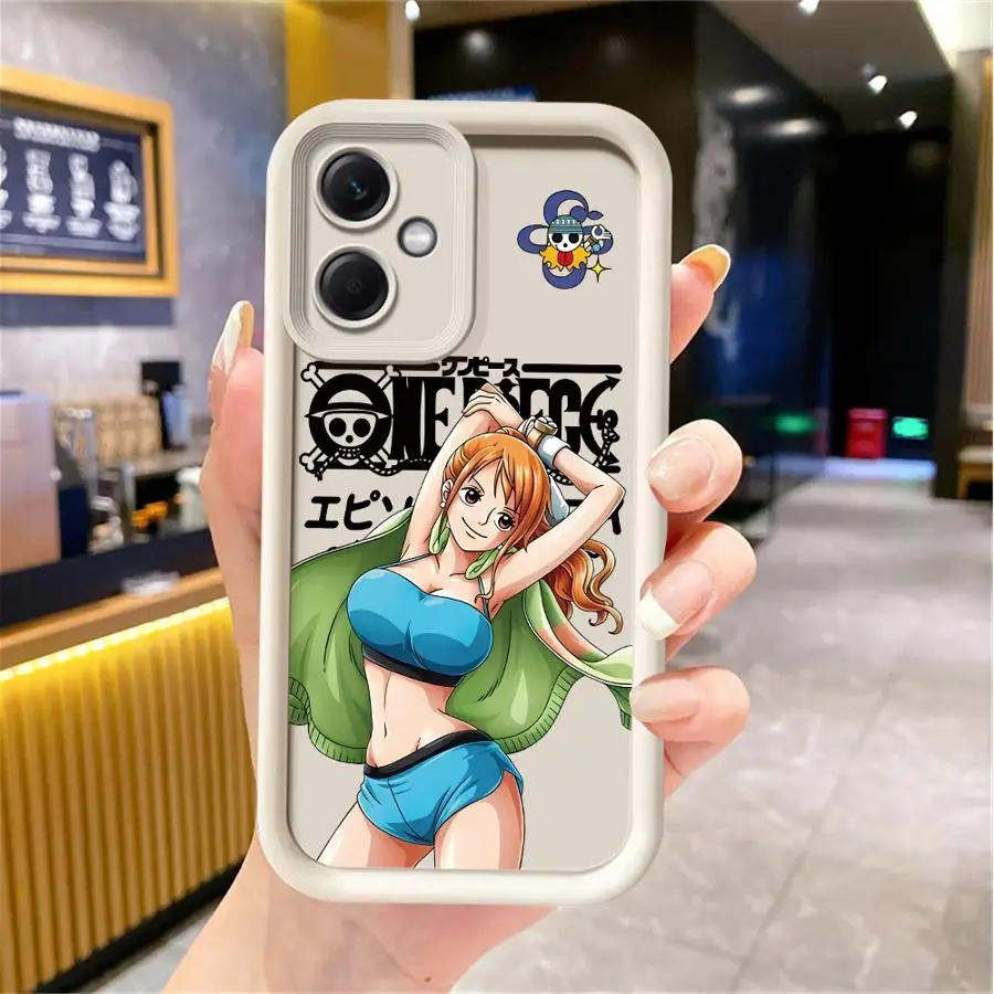 Etui z miękkiego materiału One Piece Nico Robin Nami dla Xiaomi Poco C61 C50 X3 NFC X3 Pro C51