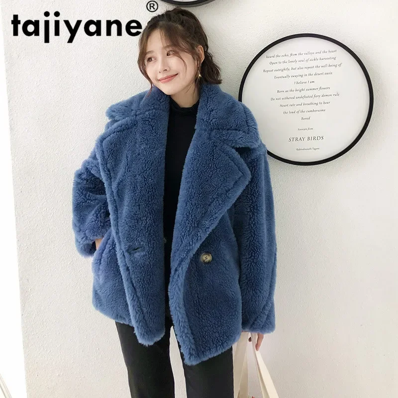 Real Fur Coat Female Winter Jacket Women Clothes 2020 Korean Teddy Coats Natural Sheep Shearing Womens Top Warm Jacket Hiver 181