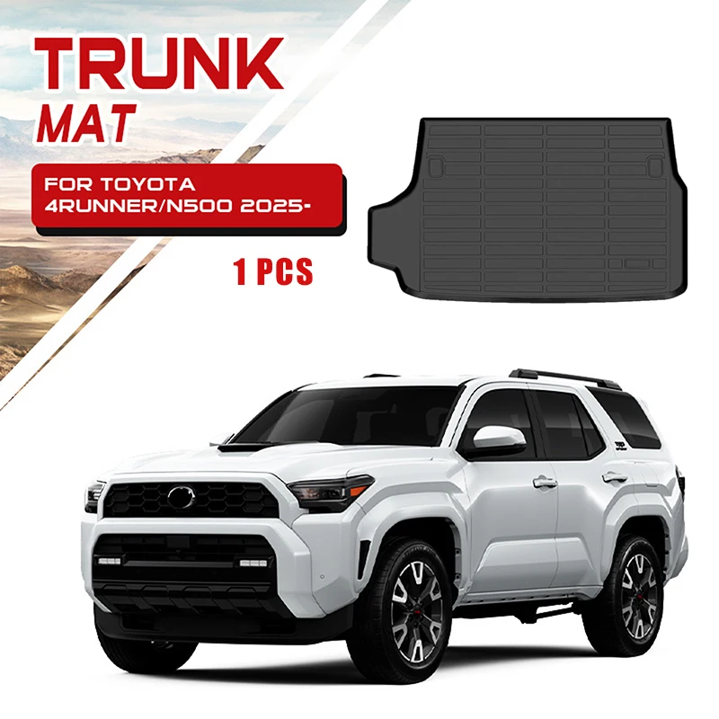 Komplette Fußmatten-Sets für Toyota 4Runner 2025, TPE-Material, wasserdicht, rutschfest, Fußraummatte, Laderaummatte, Innenraum-Autozubehör – Detail 2