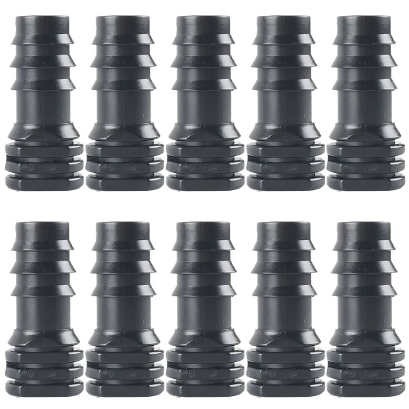 10Pcs 16mm Hose Plug End Plastic Hose Closure PE Drip Irrigation Pipe Stopper Garden Droplet Irrigation Pipe Fitting Accessories