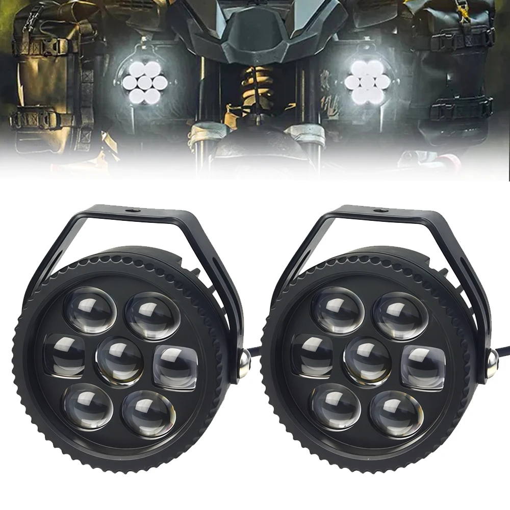 

4D-объектив, светодиодный прожектор для мотоцикла, 4,5-дюймовые фары дальнего света для мотоцикла, внедорожного грузовика, трактора, 4x4, рабочие UTV, вспомогательные фары, светодиодные фары