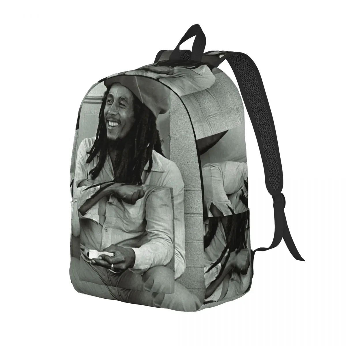 Every Little Thing's Gonna Be Alright Bob Marley Student Backpack School Bag Hiking Daypack for Men Women Bookbag Shoulder Bags
