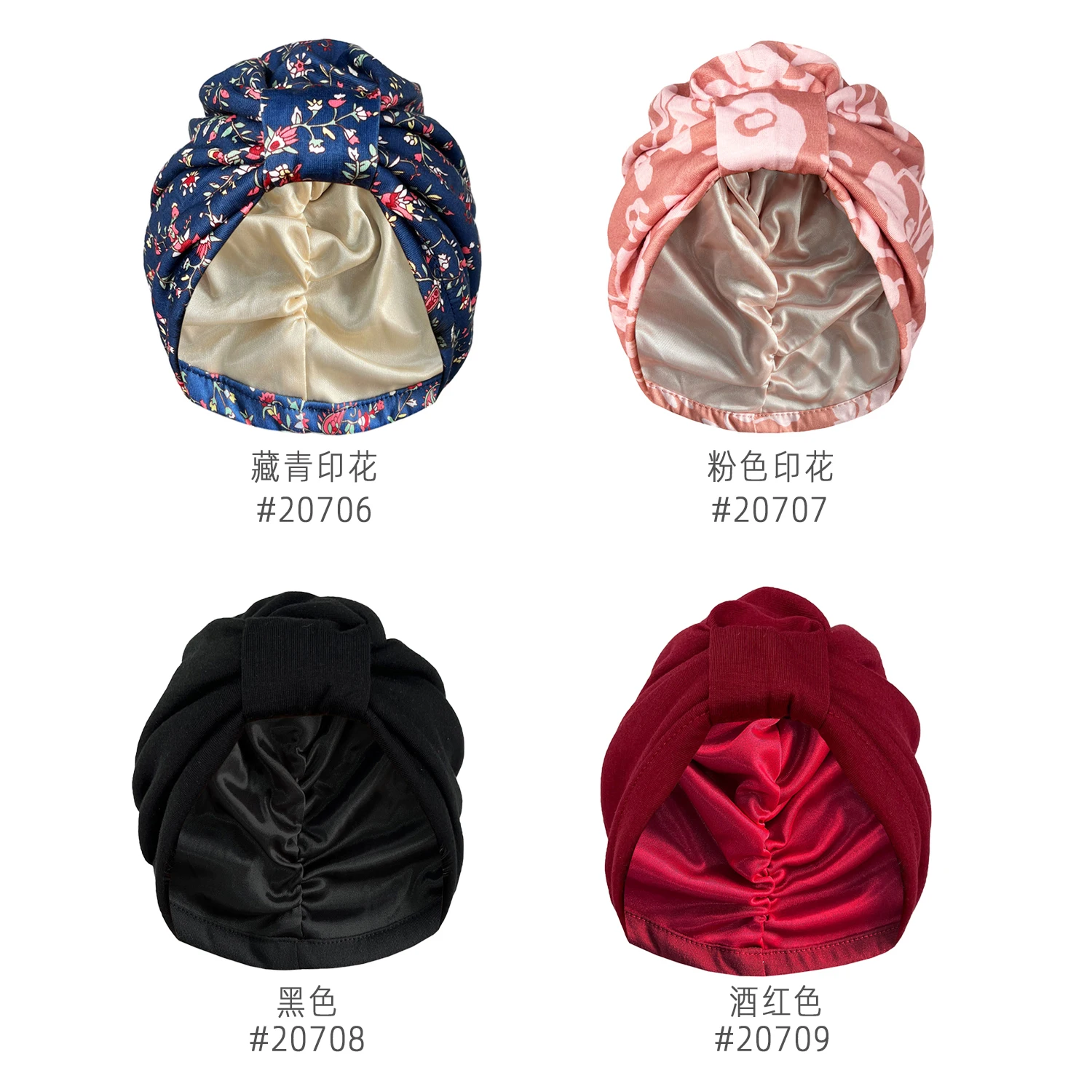 Women Cotton Bonnet Turban Fashion Decorative Hat Soft and luxurious Head Wrap Cap