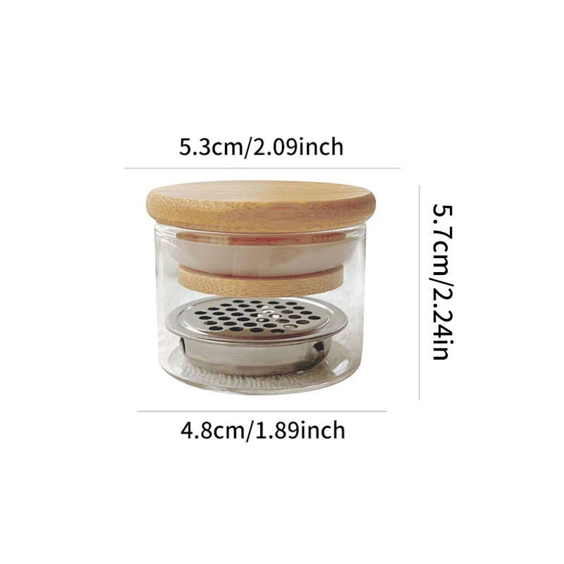 【WHB43】Pó de vidro de cristal Caneta de lavagem líquida Copo de unhas Copo de cristal líquido Ferramentas para unhas com tampa de aço inoxidável