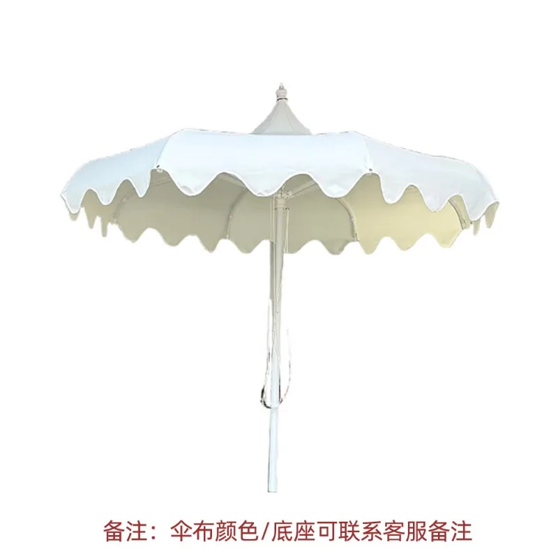 Garden umbrella Aluminum rod Sunscreen sunscreen Polyester UV protection Terrace garden