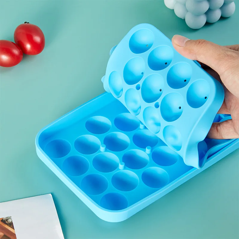 

Ice Cream Tools Ice Cube Maker ,25 Compartments Small Round Ball Ice Cube Mould Pop Mold Silicone Tool