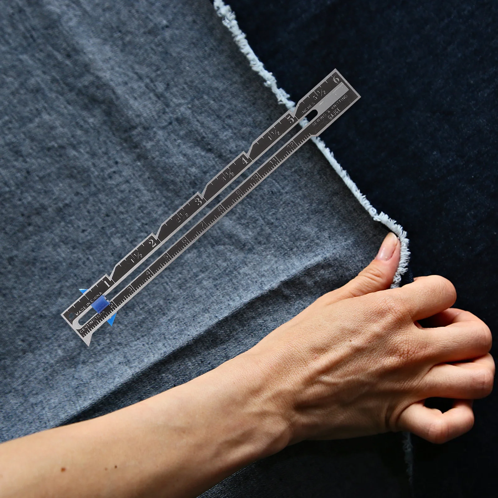 12 قطعة مقياس الخياطة اللحف حاكم زر انزلاق مقياس أداة القياس للمبتدئين DIY بها بنفسك النسيج صياغة خياط لوازم #5