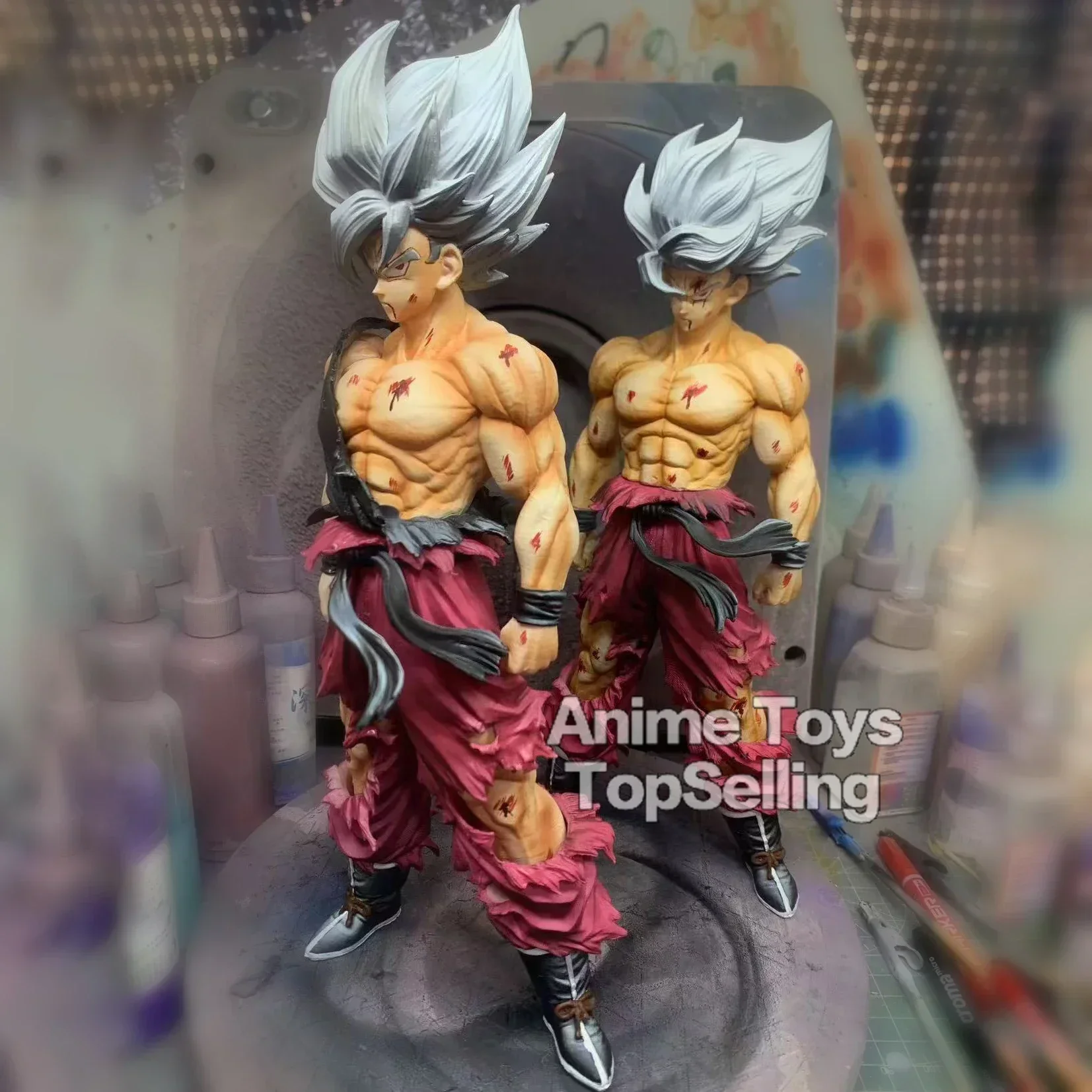 

11.02in/28cm Anime Dragon Ball Figure Goku Figures Super Saiyan Weekly Cover PVC Action Figures Collection Model Toys Gifts