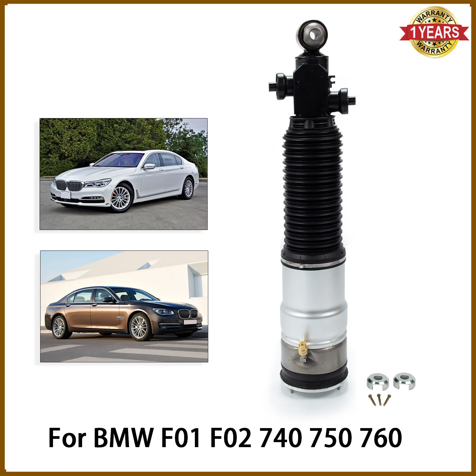 Rear Left Air Shock Absorbers w/EDC For BMW 750Li 760Li 4.4L 2007-15 37126796929