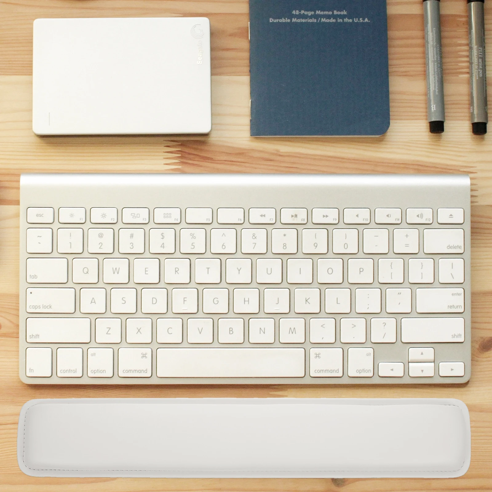 

Keyboard Wrist Rest Comfortable Soft PU Support Pad Office Desk Hand Support Keyboard Hand Rest Anti-Slip Long Lasting