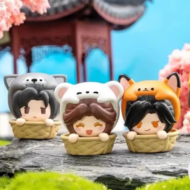 4cm Cute Action Figure Toys Heaven Official Blessing Desktop Ornament Xie Lian Hua Cheng Cartoon Blind Box Kids Cute Gift Toys