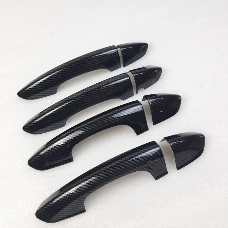 For Ford Fusion USA 2013 2014 2016 2017 2018 Accesorios Mondeo MK V  MK5 Accessories Door Handle Cover Trim Imitation Carbon