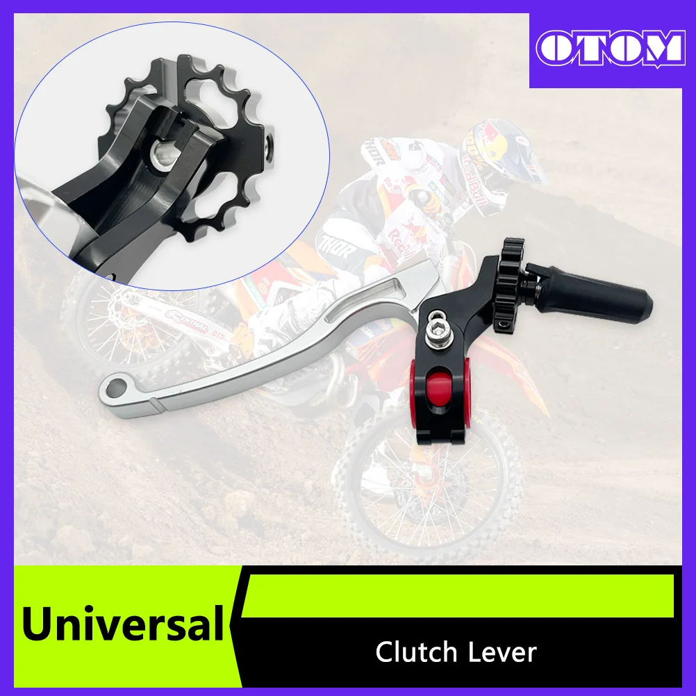 OTOM Motorcycle Clutch Lever with Adjuster Aluminum Lever For ZHONGSHEN KAYO KEWS HENGJIAN Universal Clutch Lever Assembly