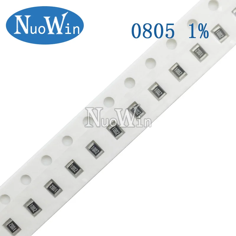 100pcs/Lot 0805 1% Resistor 1.07K 1.15K 1.27K 1.4K 1.74K 2.05K 2.21K 2.87K 4.02K 11.3K 12.4K 32.4K 40.2K 44.2K 88.7K ohm 0.125W