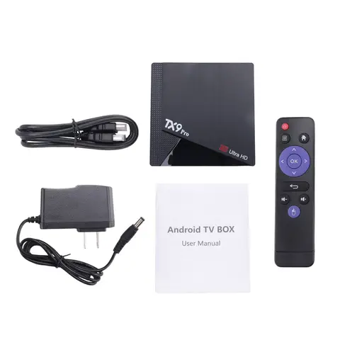 새로운 TX9 Pro 안드로이드 10.0 셋톱 박스 6K HD 듀얼 브랜드 2.4G 5.8G WiFi 미디어 플레이어 AIIwinner H313 스마트 TV 박스 US 플러그
