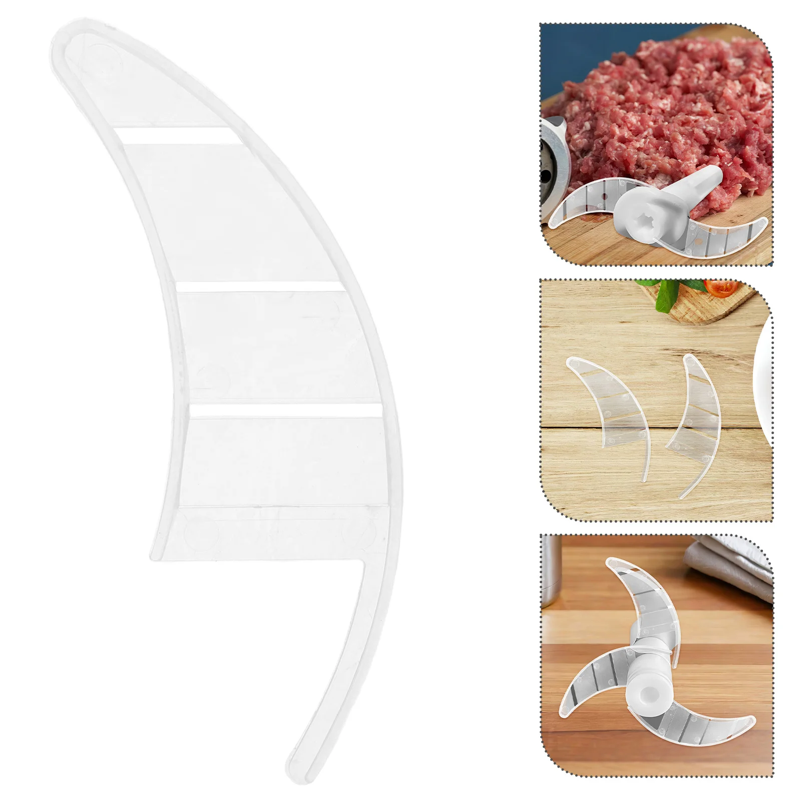 

10pcs Clear Protector Sleeves For Meat Scratch-Resistant Knife Blade Guards Lightweight Kitchen Cutter Cover Grinder Blade