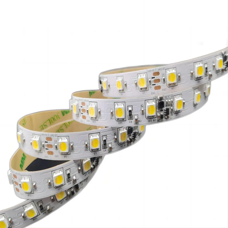 Imagem -03 - Rgbw Endereçável Individual 60leds Pixels m Led Strip Light em Similar Sm16704 Ucs2904 Rgbww Luzes Led Dc1224v Sk6812