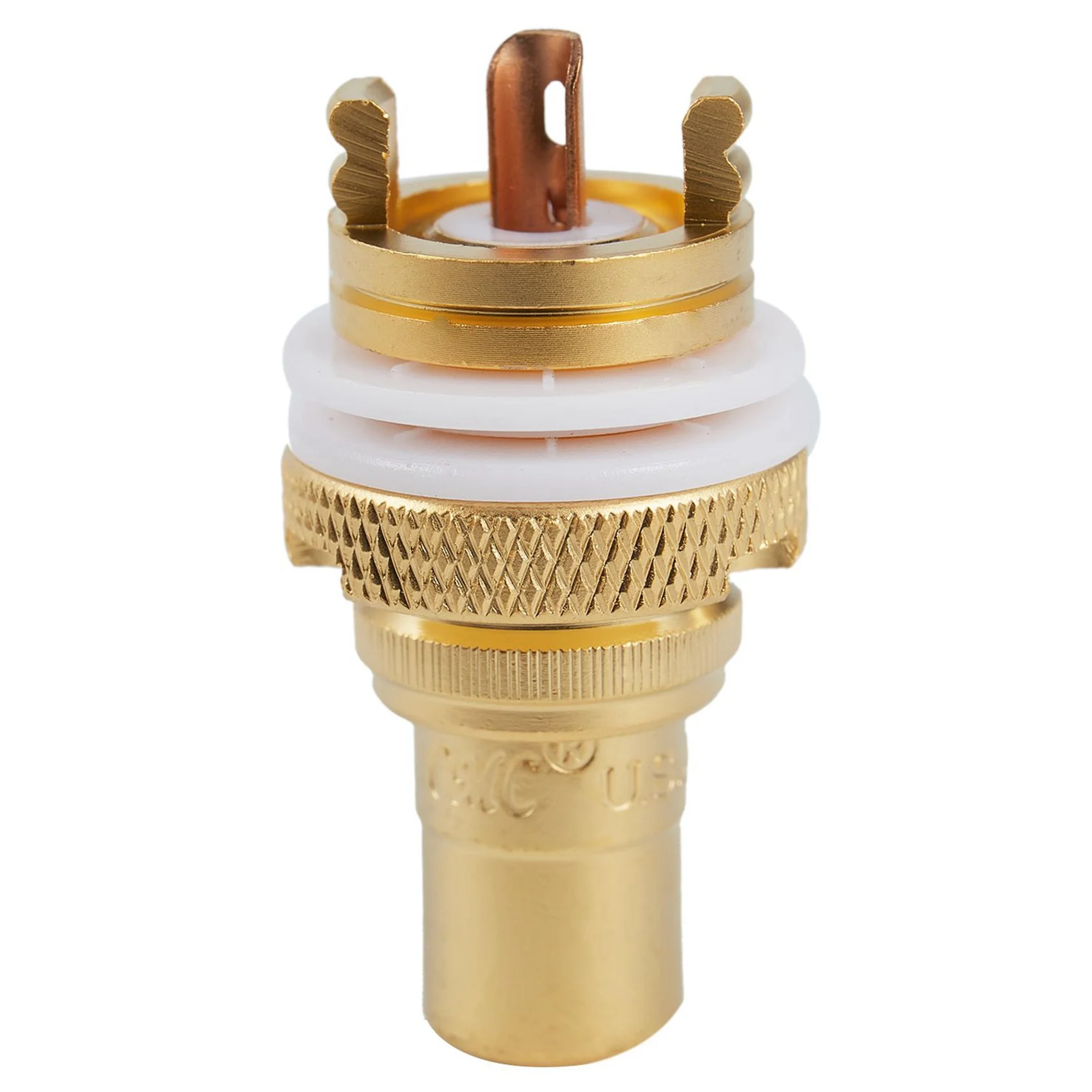 T35C 24 X CMC Gold Plated RCA Phono CHASSIS SOCKETS Female Professional AMP HIFI RCA Socket Gold Plated Lotus Female Seat