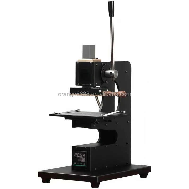 Hot Foil Stamping Machine Stainless Semi-Automatic Electric Driven Heat Press Machine for Garment Leather Wood Paper ISO9001