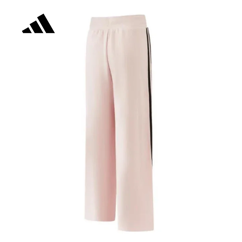 Adidas Women's Autumn Winter Knit Athletic Sweatpants, Loose Comfort Straight Leg Casual Sports Trousers JJ3563