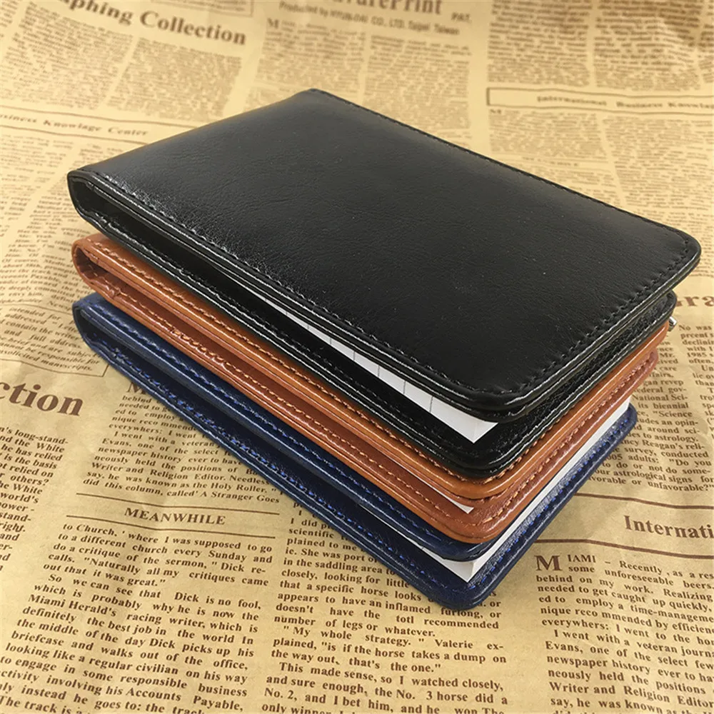 A7 Multifunction PU Leather Small Notebook Pocket Planner Daily Memos Mini Note Book Pen Refills Business Office Work Notepad