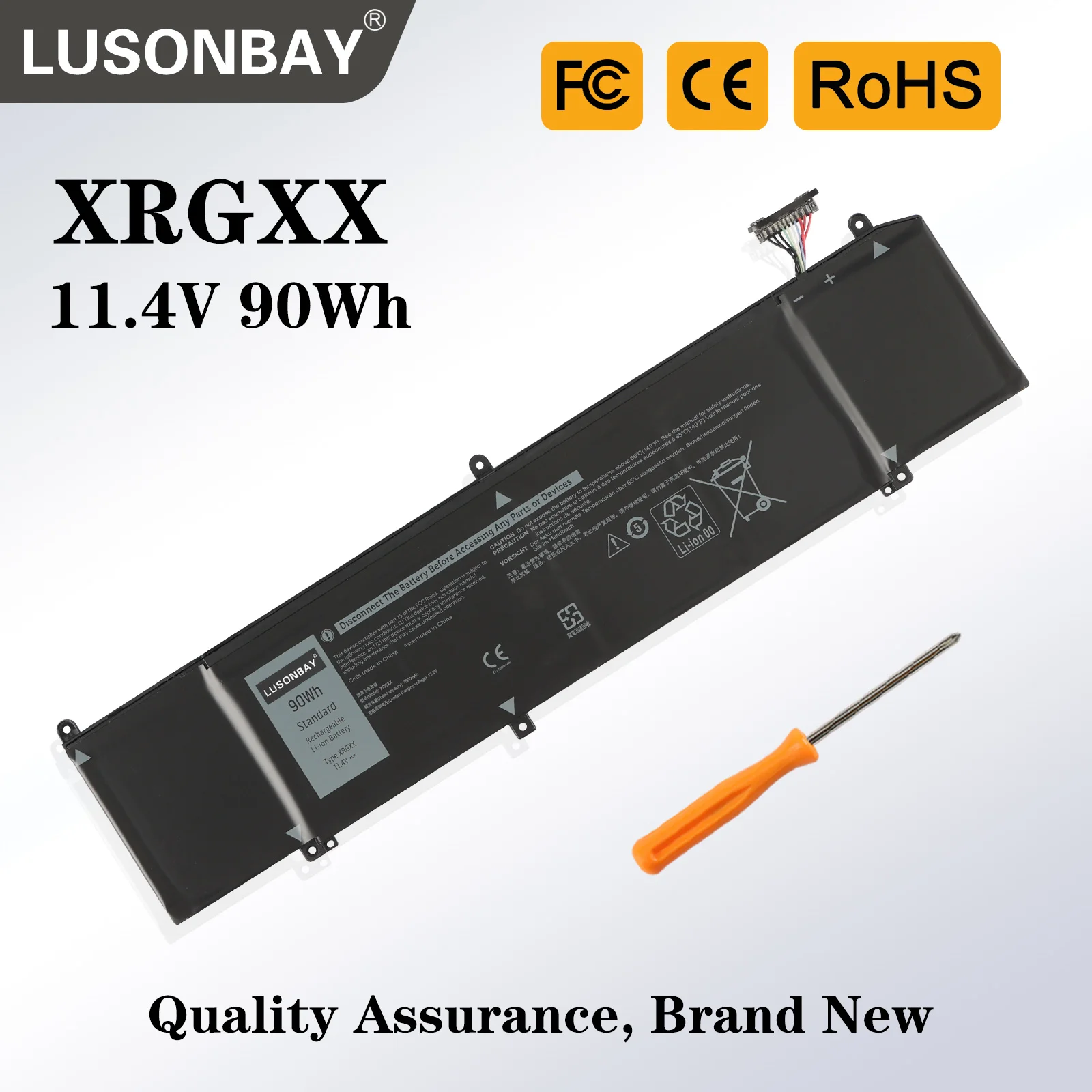 

LUSONBAY XRGXX Laptop Battery For DELL For Alienware M15 M17 R1 ALW15M-D1735R R1725S R1735R R1738R R1748R G5 5590 G7 7590 7790